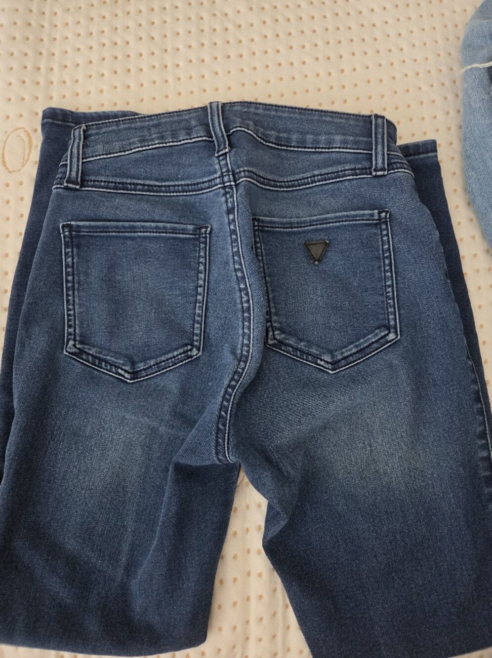 Classic Dark Blue Denim Leggings Jeans Guess